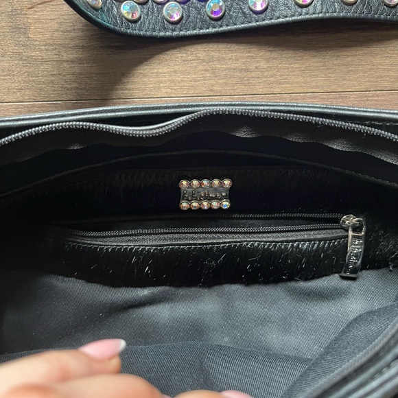 Bb Simon Swarovski crystal leather bag - Picture 2 of 5